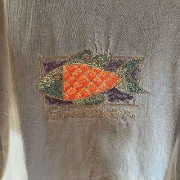 Adults Medium light blue Florida Keys Tshirt - Picture 2 of 7